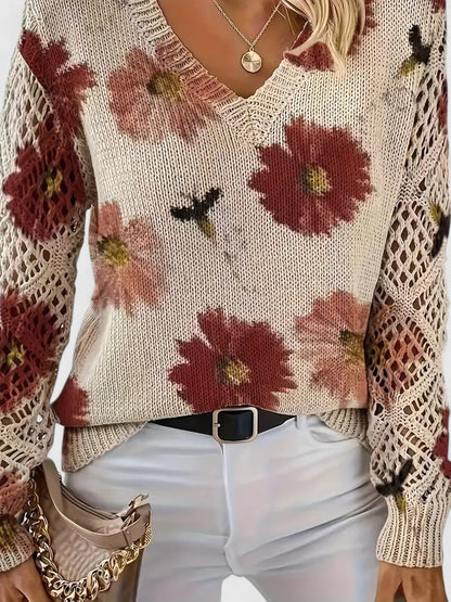 AMANDA™ | JERSEY ELEGANTE CON DISEÑO FLORAL
