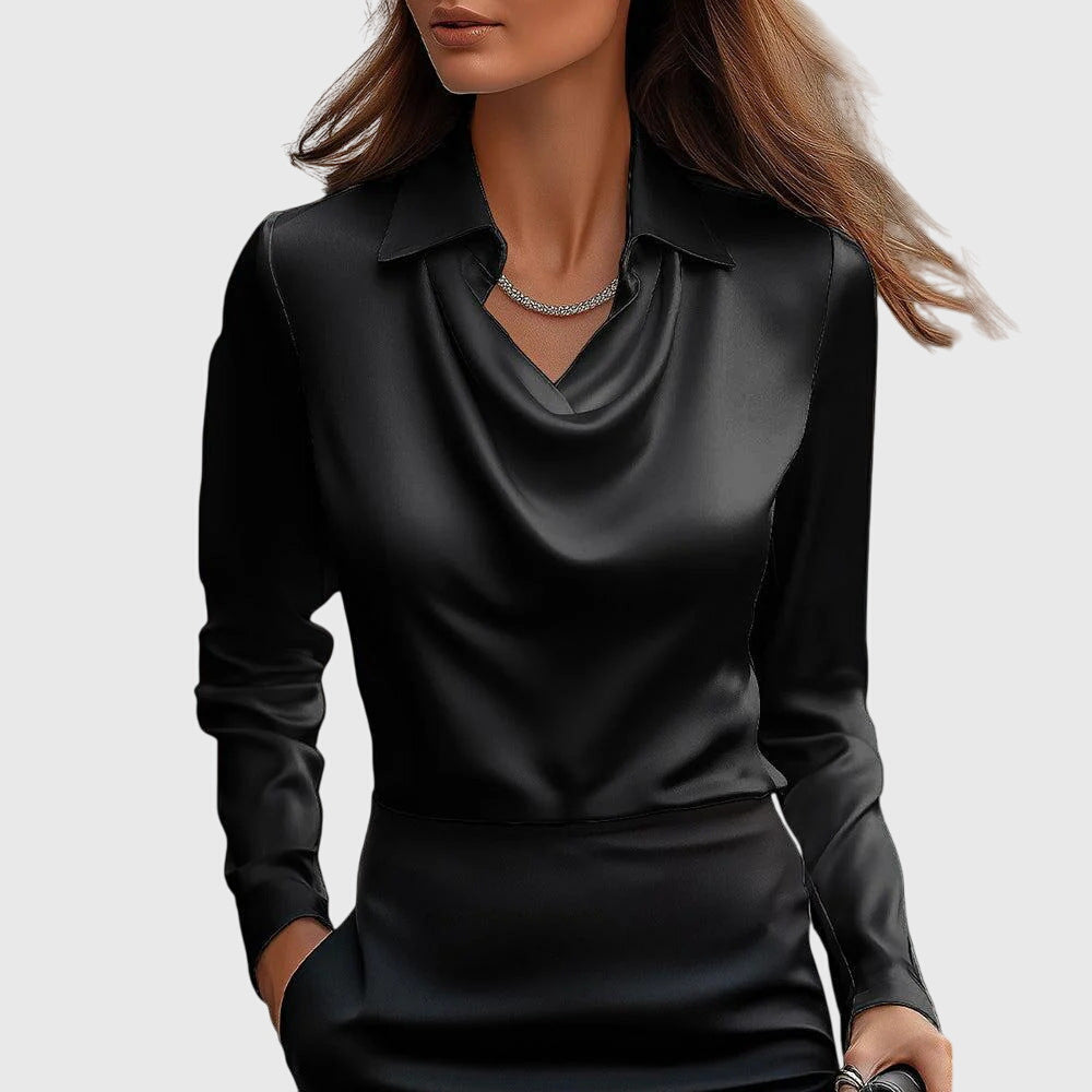 AMELIA™ | BLUSA ELEGANTE DE SATÉN