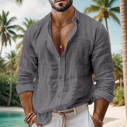 Carlos - Camisa de algodón suave y transpirable