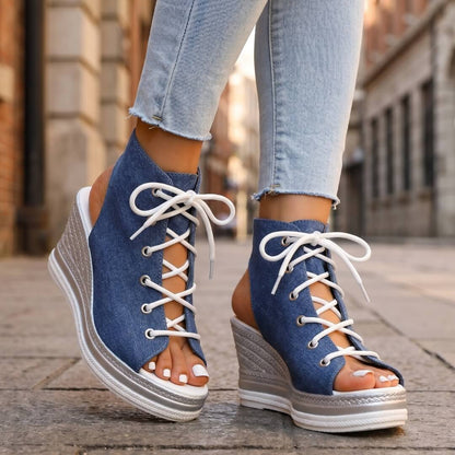 AGATHA™ | SANDALIAS DE CUÑA ELEGANTES
