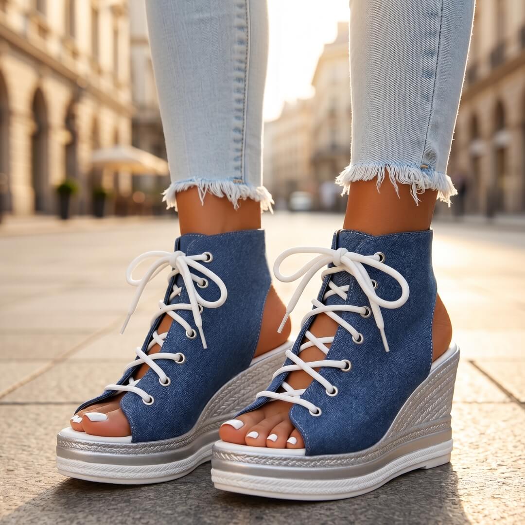 AGATHA™ | SANDALIAS DE CUÑA ELEGANTES