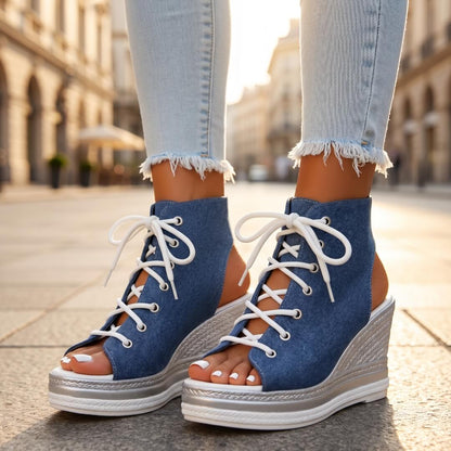 AGATHA™ | SANDALIAS DE CUÑA ELEGANTES