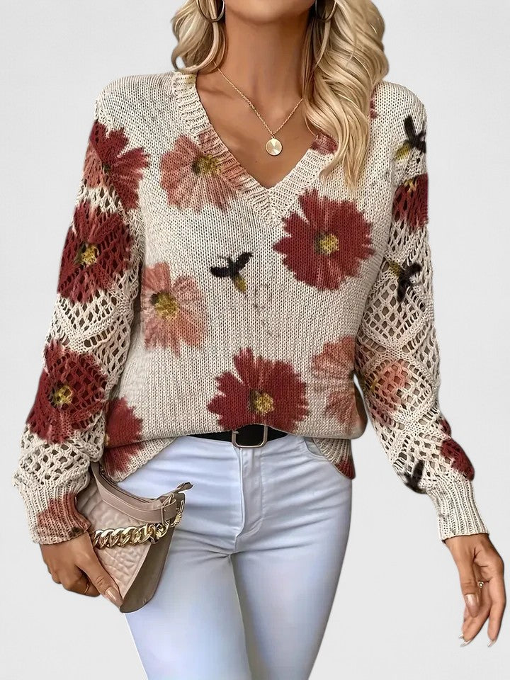 AMANDA™ | JERSEY ELEGANTE CON DISEÑO FLORAL