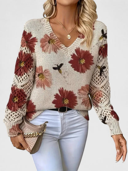 AMANDA™ | JERSEY ELEGANTE CON DISEÑO FLORAL