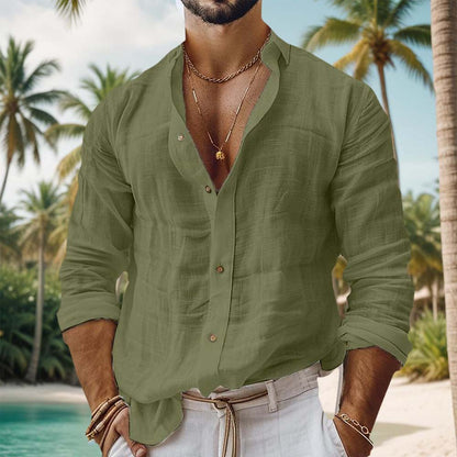 Carlos - Camisa de algodón suave y transpirable