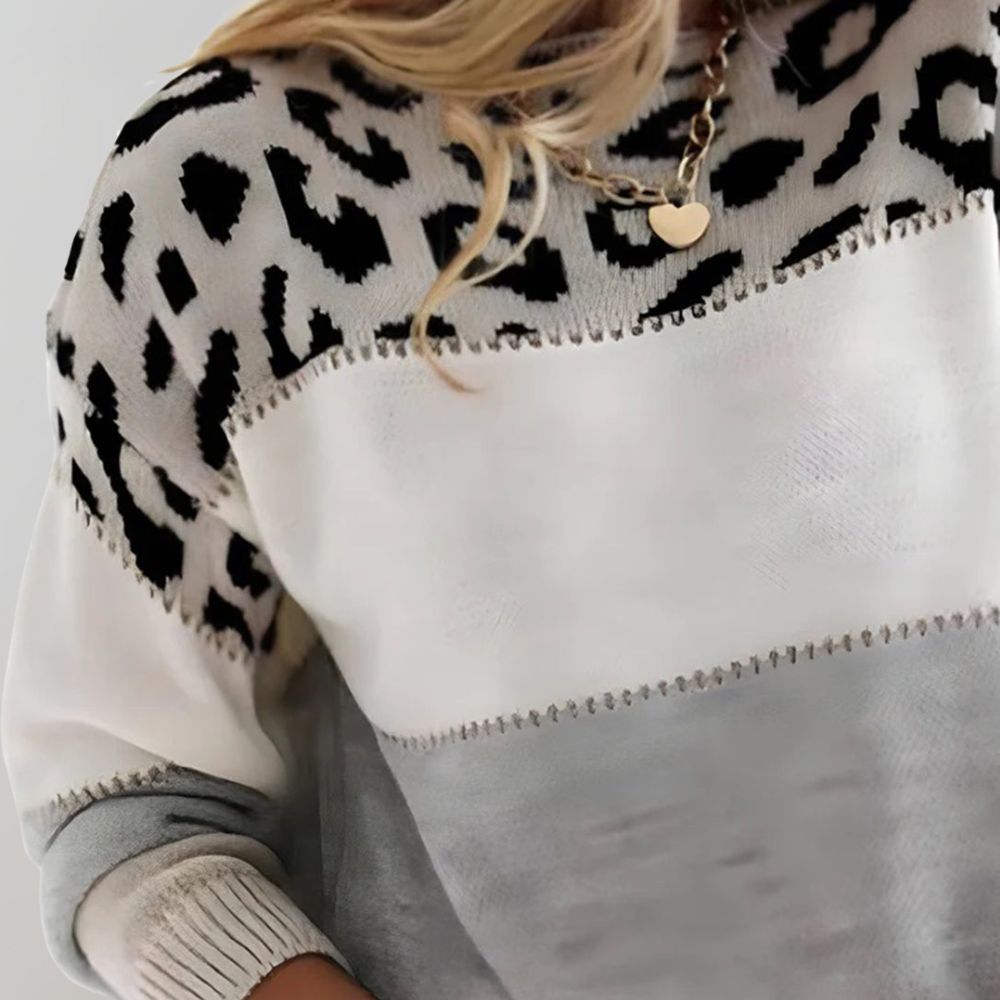 CARLA™ | JERSEY DE LEOPARDO ELEGANTE