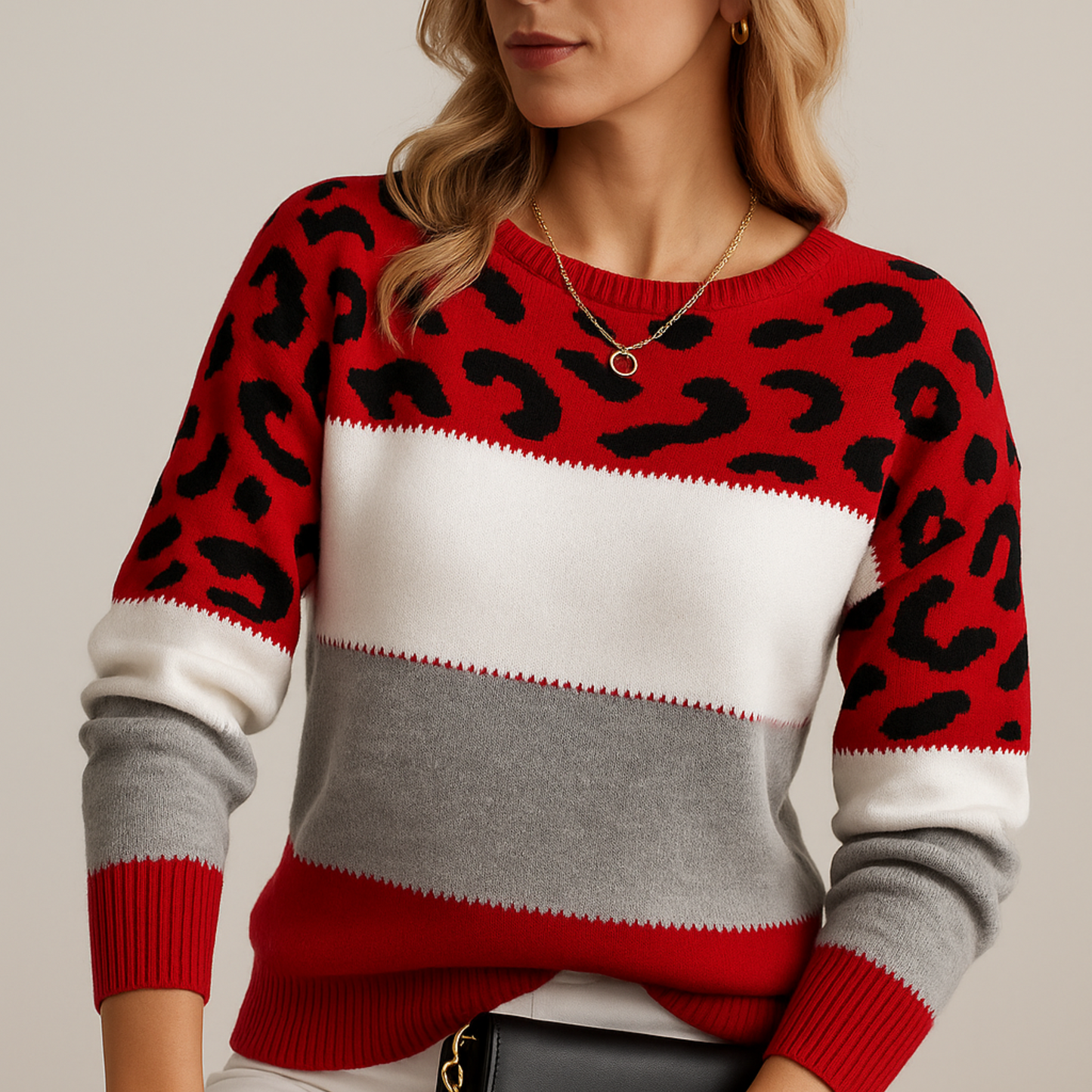 CARLA™ | JERSEY DE LEOPARDO ELEGANTE