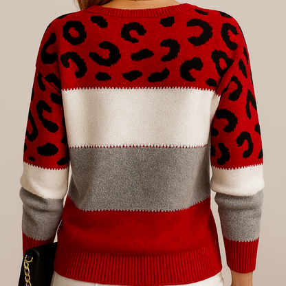 CARLA™ | JERSEY DE LEOPARDO ELEGANTE
