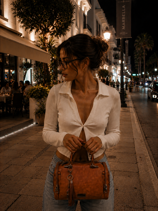 CAMILA™ | BOLSO DE CUERO TEXTURIZADO