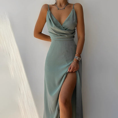 Claudia - Vestido con escote en V