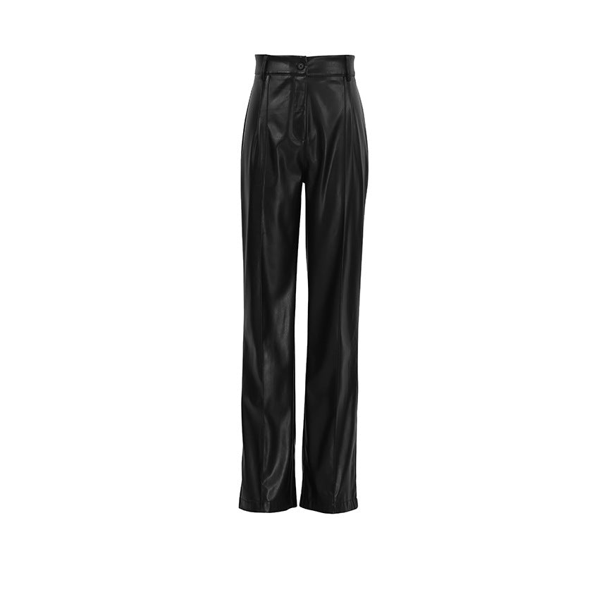 EMILIA™ | PANTALÓN LARGO DE PIEL