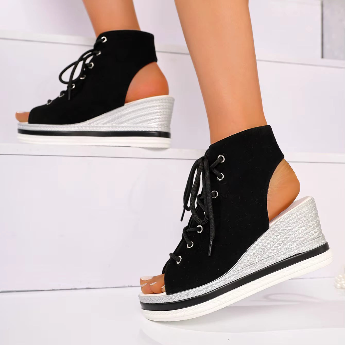 AGATHA™ | SANDALIAS DE CUÑA ELEGANTES