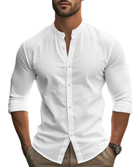 ALEXANDER™ | CAMISA DE LINO LIGERA, FRESCA Y TRANSPIRABLE