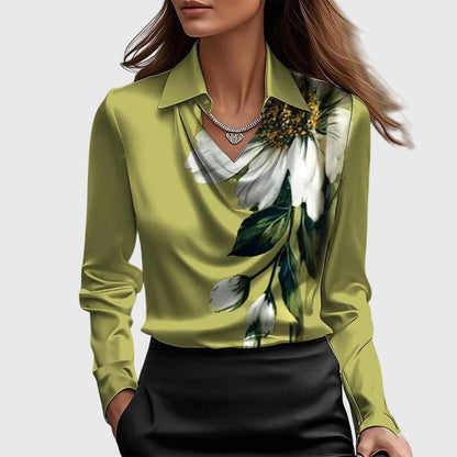 AMELIA™ | BLUSA ELEGANTE DE SATÉN
