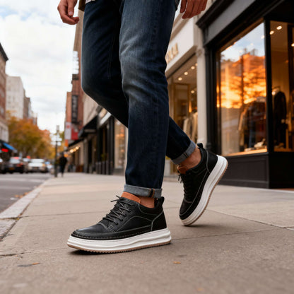 Alan - Zapatos elegantes de piel