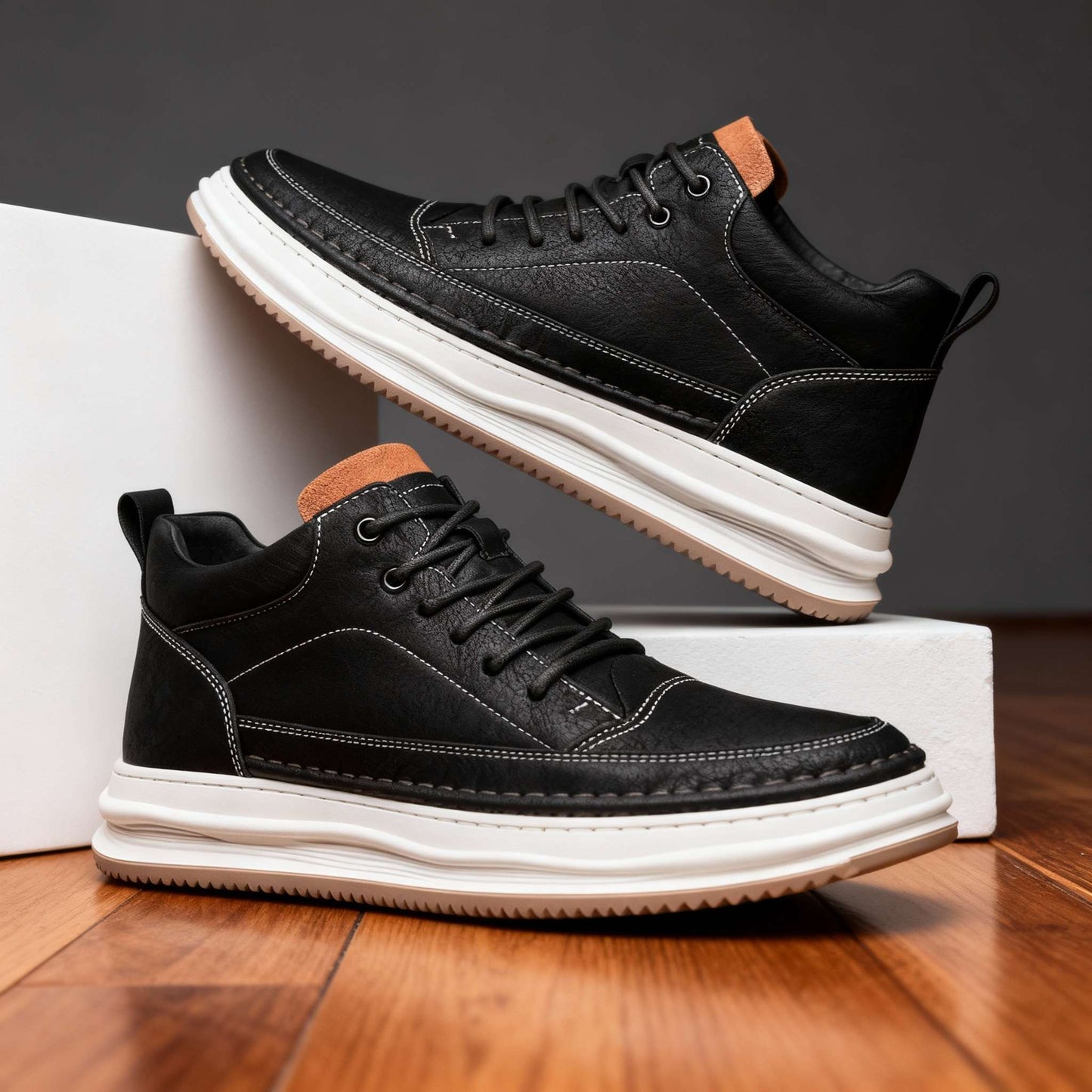Alan - Zapatos elegantes de piel