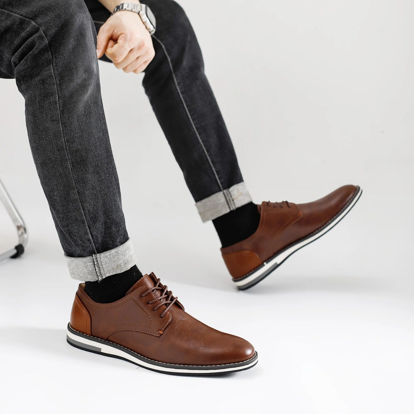 Enzo - Zapatos de cuero elegantes