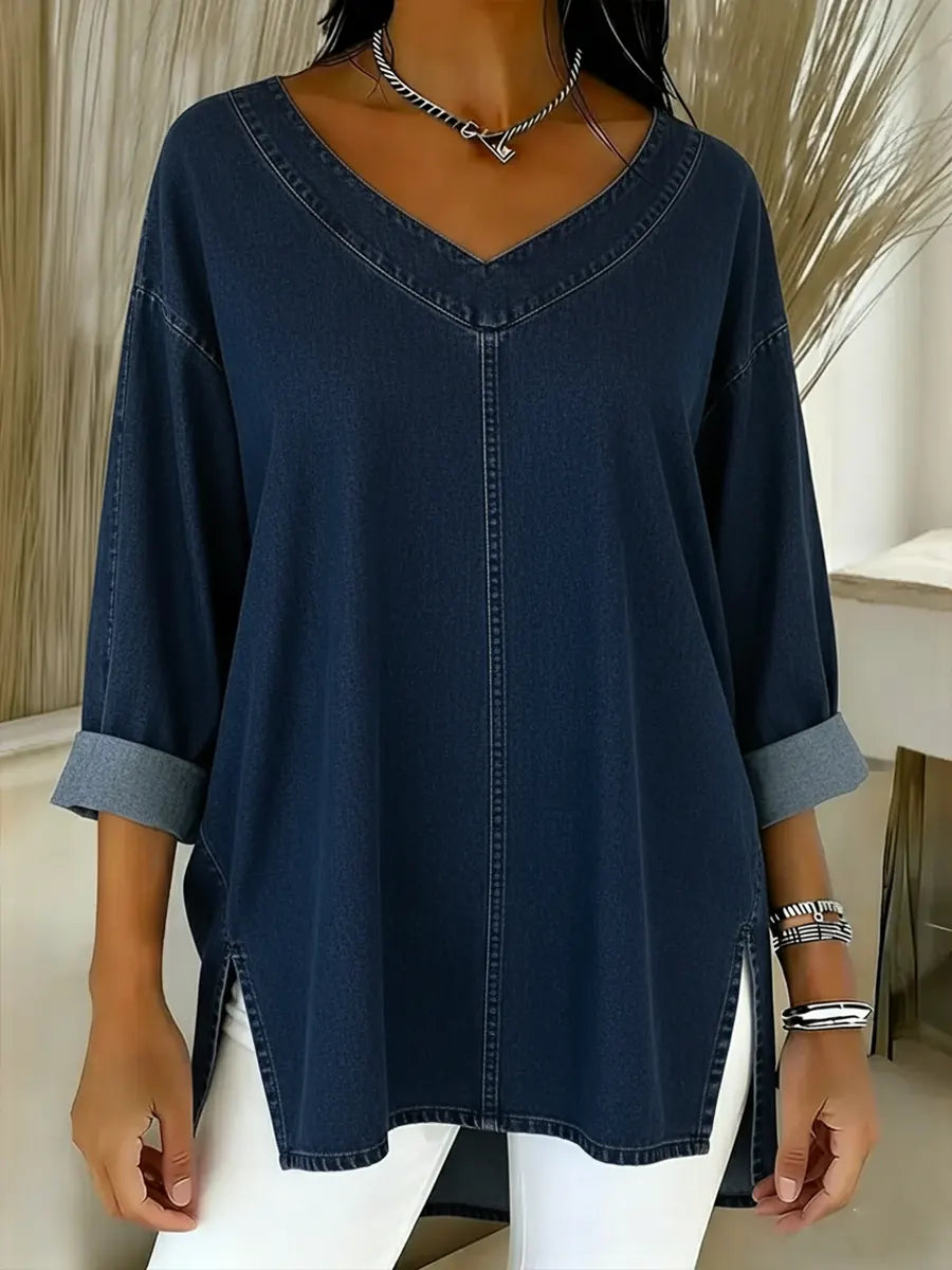 ANASTASIA™ | TOP CASUAL CON ESCOTE EN "V"